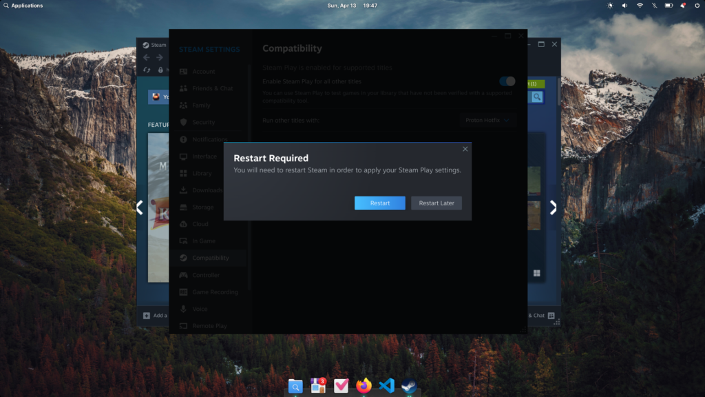 Reiniciar Steam