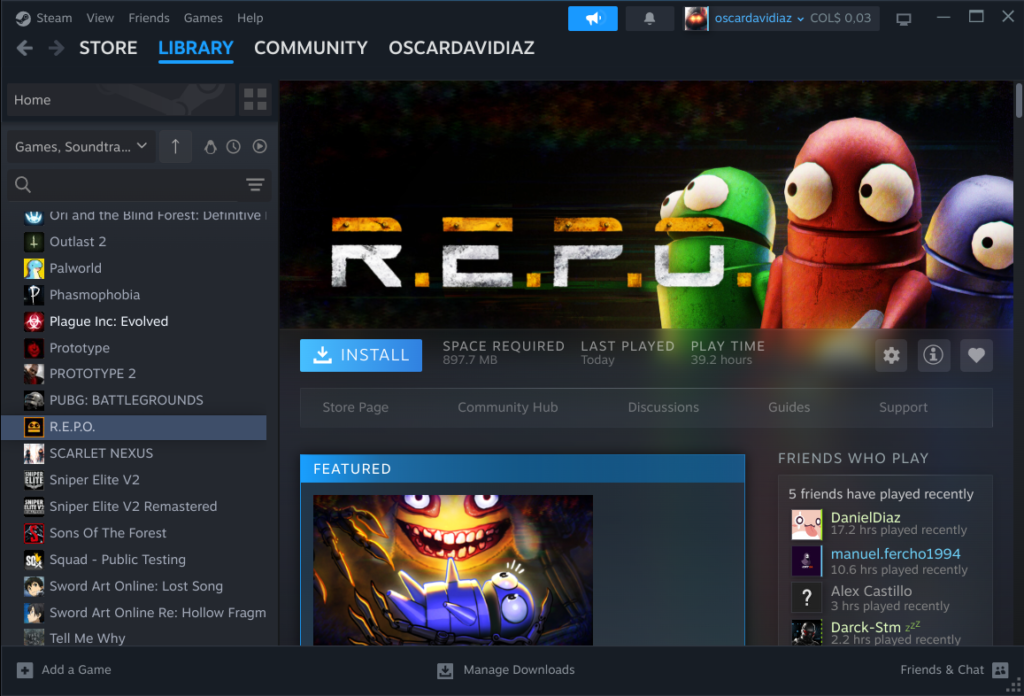 Instalar el juego